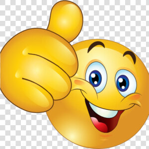 Thumbs Up Clipart Free Happy Smiley Emoticon Face Transparent   Smiley Face Thumb Up  HD Png Download