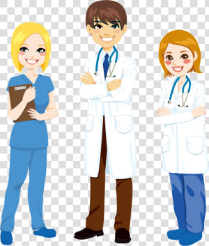 Nursing Cartoon Stock Photography Clip Art   Doctor And Nurse Clipart  HD Png Download