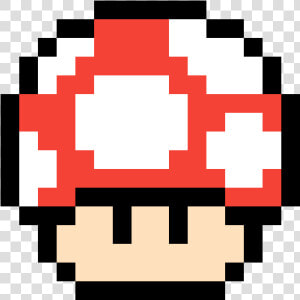 Pixel Mario Mushroom Gif Clipart   Png Download   Pixel Art Super Mario  Transparent Png