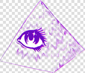  eye  pyramid  purple  allseeingeye   Png Vaporwave  Transparent Png