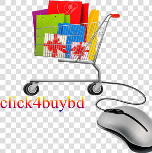 Transparent Knock On Door Clipart   Shopping Bag In Cart  HD Png Download