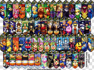 Super Smash Bros Wii U   Smash Bros Character Panel  HD Png Download