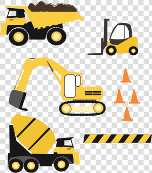 Clipart Stock Trucks Files By Zoss D Design Bundles   Construction Trucks Clipart  HD Png Download