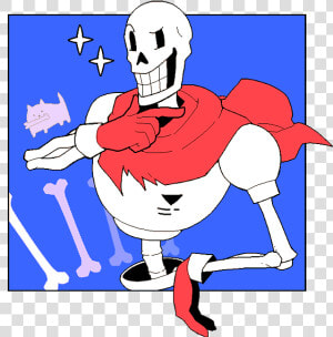  papyrus  undertale Персонажи   Cartoon  HD Png Download