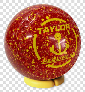 Taylor Redline Sr Size 1 Half Pipe Grip Red orange yellow   Sphere  HD Png Download