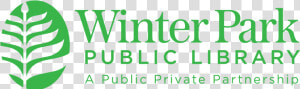 Logo For The Winter Park Public Library With The Tagline  HD Png Download