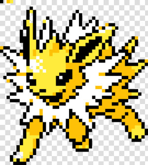 Jolteon Minecraft Pixel Art   Png Download   Pixel Art Pokemon Jolteon  Transparent Png