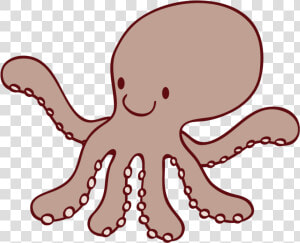 Transparent Octopus Cartoon Png   Octopus Png Cute  Png Download