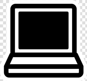 Mono Laptop Clip Arts   Black And White Laptop Clipart  HD Png Download