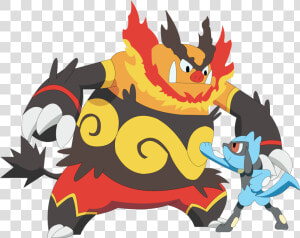 Riolu Vs Emboar  HD Png Download