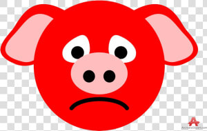 Pig Sad Cliparts Abeoncliparts Vectors Transparent   Pig Clipart Face Sad  HD Png Download