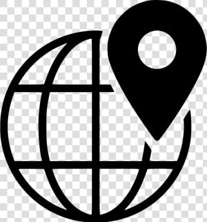 Transparent Black Globe Png   Globe Symbol Png  Png Download