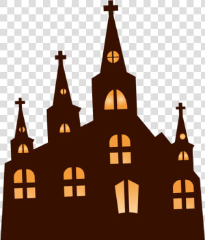 Church Clipart Haunted   Halloween Church Clipart  HD Png Download