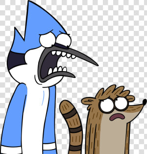  regularshow  cartoon  cartoonnetwork  mordecai  rigby   Mordecai And Rigby Sad  HD Png Download