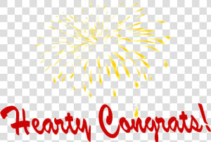 Hearty Congrats Png Photo   Fireworks  Transparent Png