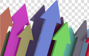 A Group Of Colored Arrows Pointing Up   Arrows Going Up Png  Transparent Png