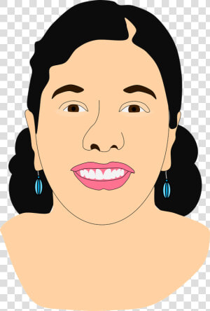 Asian Indian Face Indian Lady Png Image   Indian Lady Face Clipart  Transparent Png