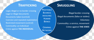 Smugglingvstrafficking   Trafficking And Smuggling Difference  HD Png Download