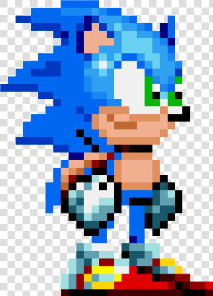 Sonic Mania Modern Classic Sprite   Sonic Mania Sonic Sprite  HD Png Download