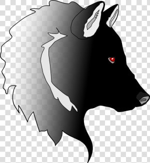 Boar illustration black And White livestock clip Art   Desenho De Um Lobo Preto  HD Png Download