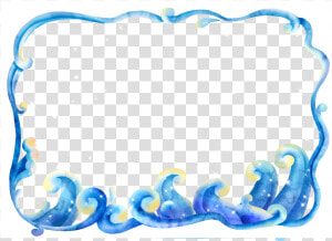 Download Art Waves Transprent   Free Ocean Border Clipart  HD Png Download