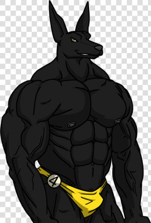 Anubis Bodybuilder   Muscular Egyptian Jackal Anubis  HD Png Download