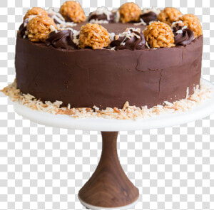 Caramel Nutty Chocolate Cake Png   Chocolate Cake  Transparent Png