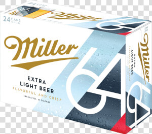 Miller64 Extra Light Beer   Miller 64 Extra Light Beer  HD Png Download