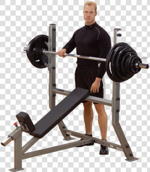 Incline Olympic Bench   Body Solid Incline Bench Press  HD Png Download