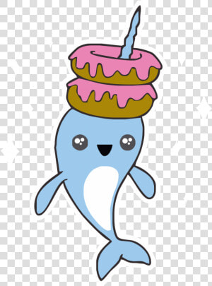 Narwhal Svg Kawaii   Donut Narwhal  HD Png Download