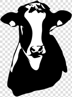 Cow Bust Silhouette Transparent Illustration Clean   Transparent Cow Silhouette  HD Png Download