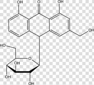 Aloin Structure   Aloina Estrutura Quimica  HD Png Download