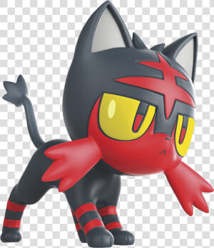 Transparent Litten Png   Pokemon Rowlet Figure  Png Download