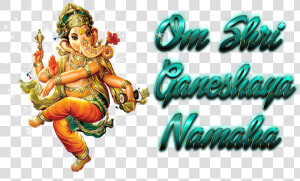 Om Shri Ganeshaya Png   Lord Ganesha  Transparent Png