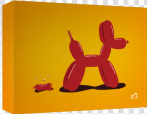 Balloon Dog Takes A Poo  HD Png Download