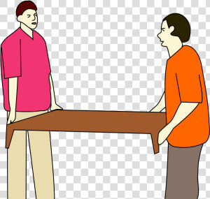 People Are Moving A Table   People Moving A Table  HD Png Download