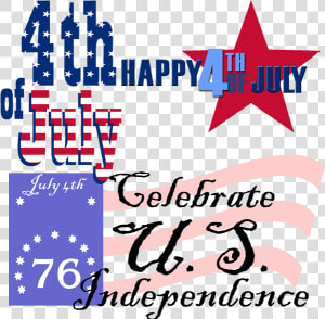 July Clipart God Bless America   Happy Fourth Of July Clip Art  HD Png Download