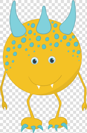 Yellow Monster Clipart Clipartfest   Cute Monster Clip Art  HD Png Download