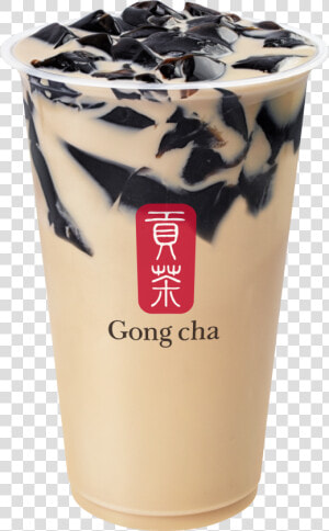 Wintermelon Milk Tea With Grass Jelly   Milk Bubble Tea Red Bean  HD Png Download