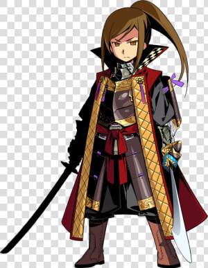 Transparent Ronin Png   Etrian Odyssey Male Shogun  Png Download