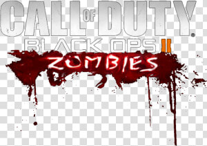 Call Of Duty Black Ops 2 Zombies Logo By Josael281999   Call Of Duty Black Ops 2 Zombies Logo  HD Png Download