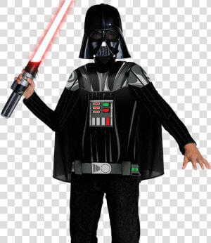 Kids Darth Vader Costume Top And Mask   Star Wars Darth Vader Rubies Costumes  HD Png Download