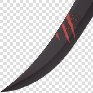 Red Claw Marks Fantasy Sword   Throwing Knife  HD Png Download