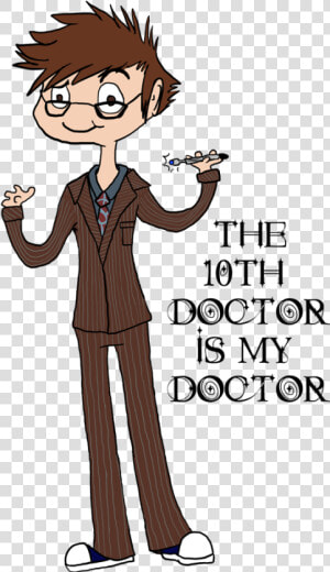 Tenth Doctor   Cartoon  HD Png Download