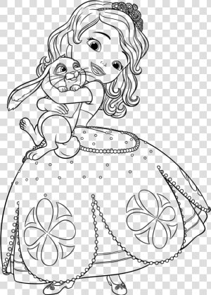 Transparent Princess Sofia Png   Sofia The First Colouring  Png Download