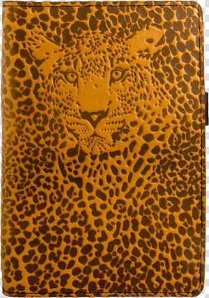 Leather Portfolio  Notebook  Small   Ipad Mini Cover Leopard  HD Png Download