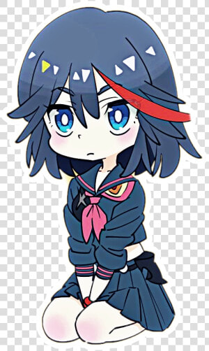  ryuko Matoi  kill La Kill  manga  anime   Ryuko Matoi Fanart Chibi  HD Png Download