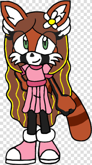 Sonic Fan Characters Wiki   Sonic Red Panda Oc  HD Png Download