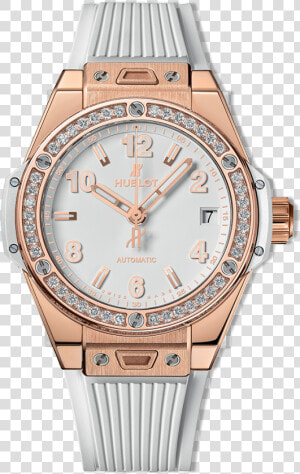 Big Bang One Click King Gold White Diamonds   Hublot Big Bang One Click Steel Diamonds  HD Png Download