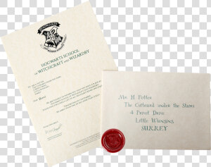 Receive Your Very Own Replica Hogwarts Acceptance Letter   Harry Potter Acceptance Letter Replica  HD Png Download